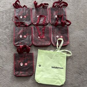Lululemon reusable Tote Bags Set